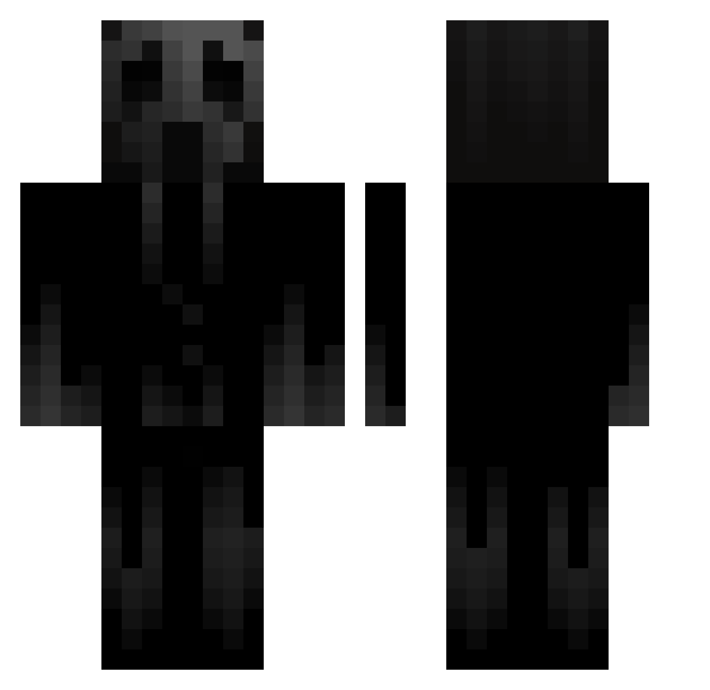 CHERDA_HUSKU Minecraft skin, front and back view