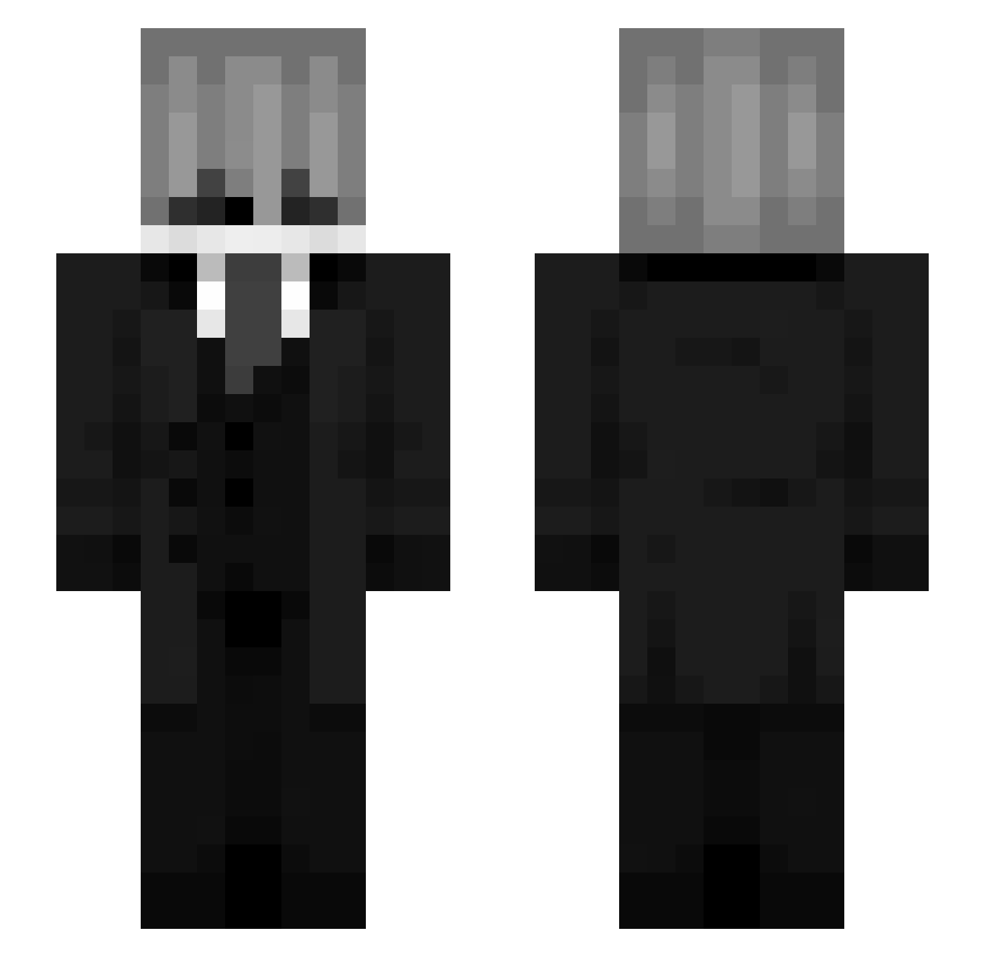 Itzlocalboyz Minecraft skin, front and back view