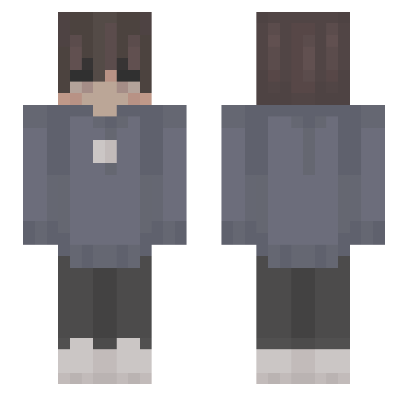 Mrcoolt Minecraft skin, front and back view