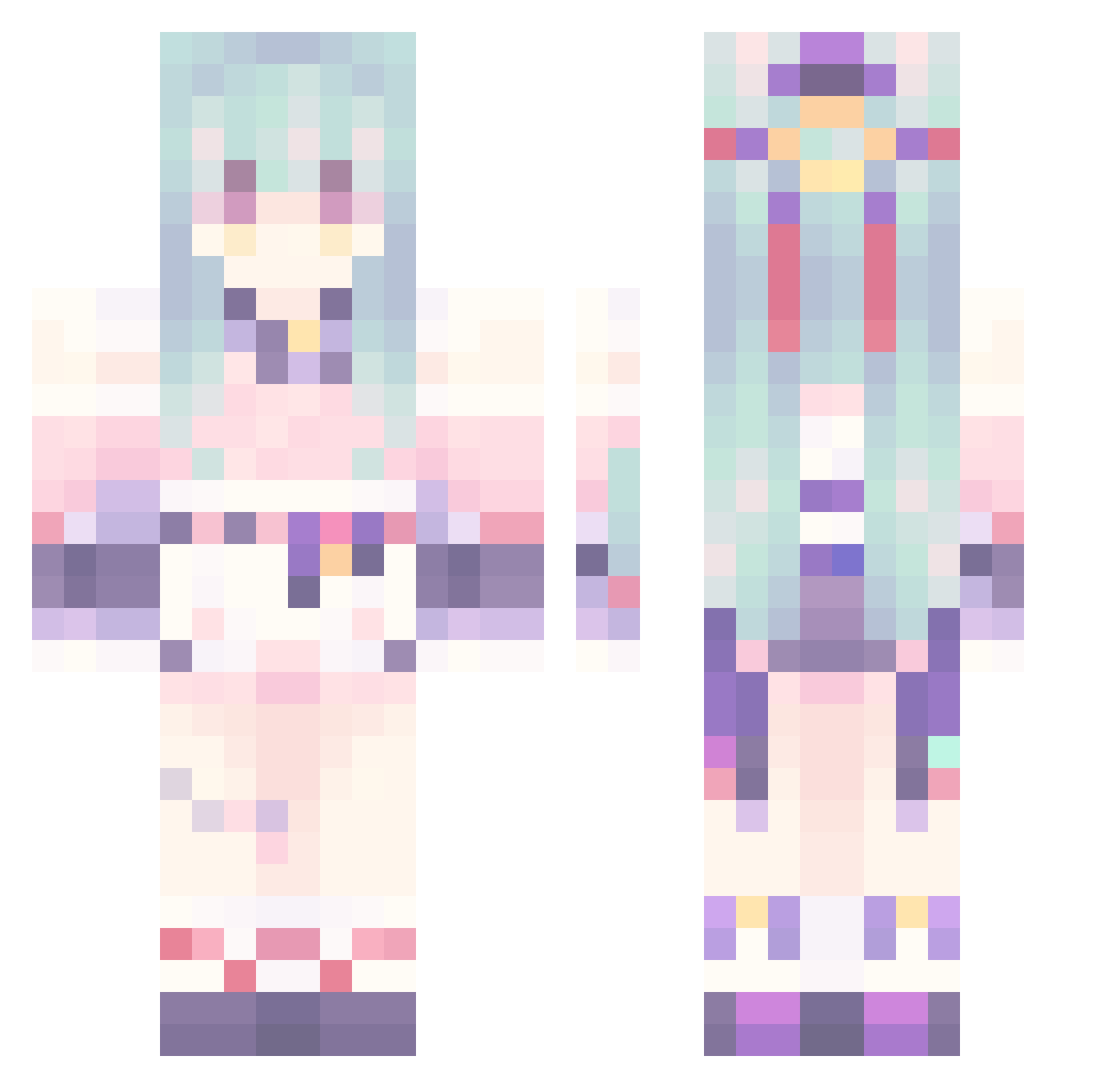 towzou1978 Minecraft skin, front and back view