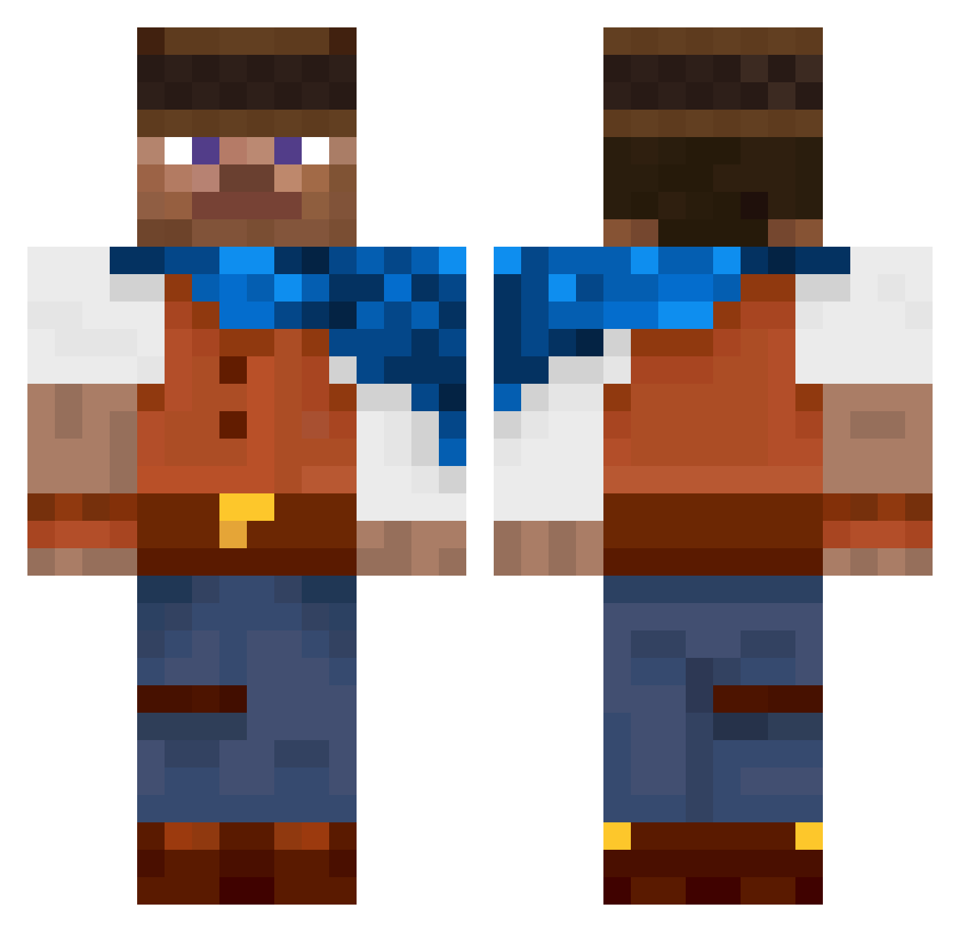 arne_banaane Minecraft skin, front and back view