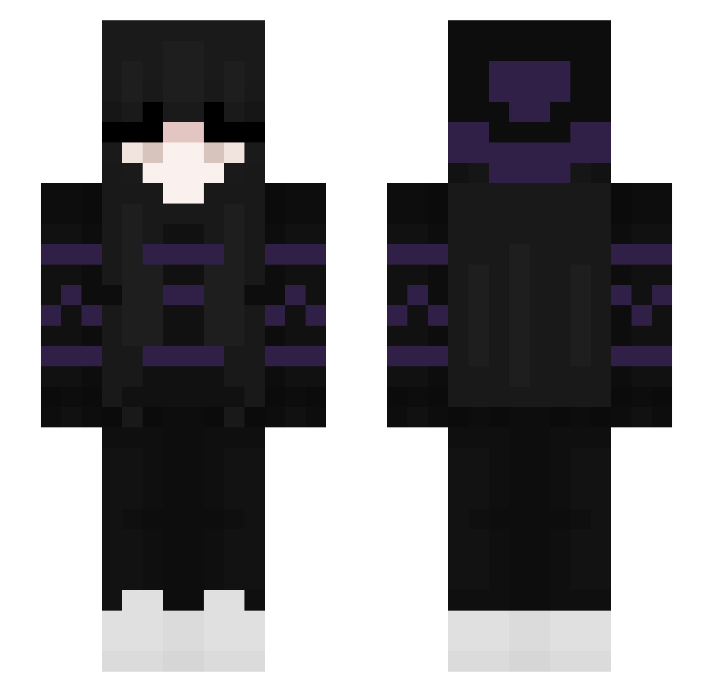 xdieno Minecraft skin, front and back view