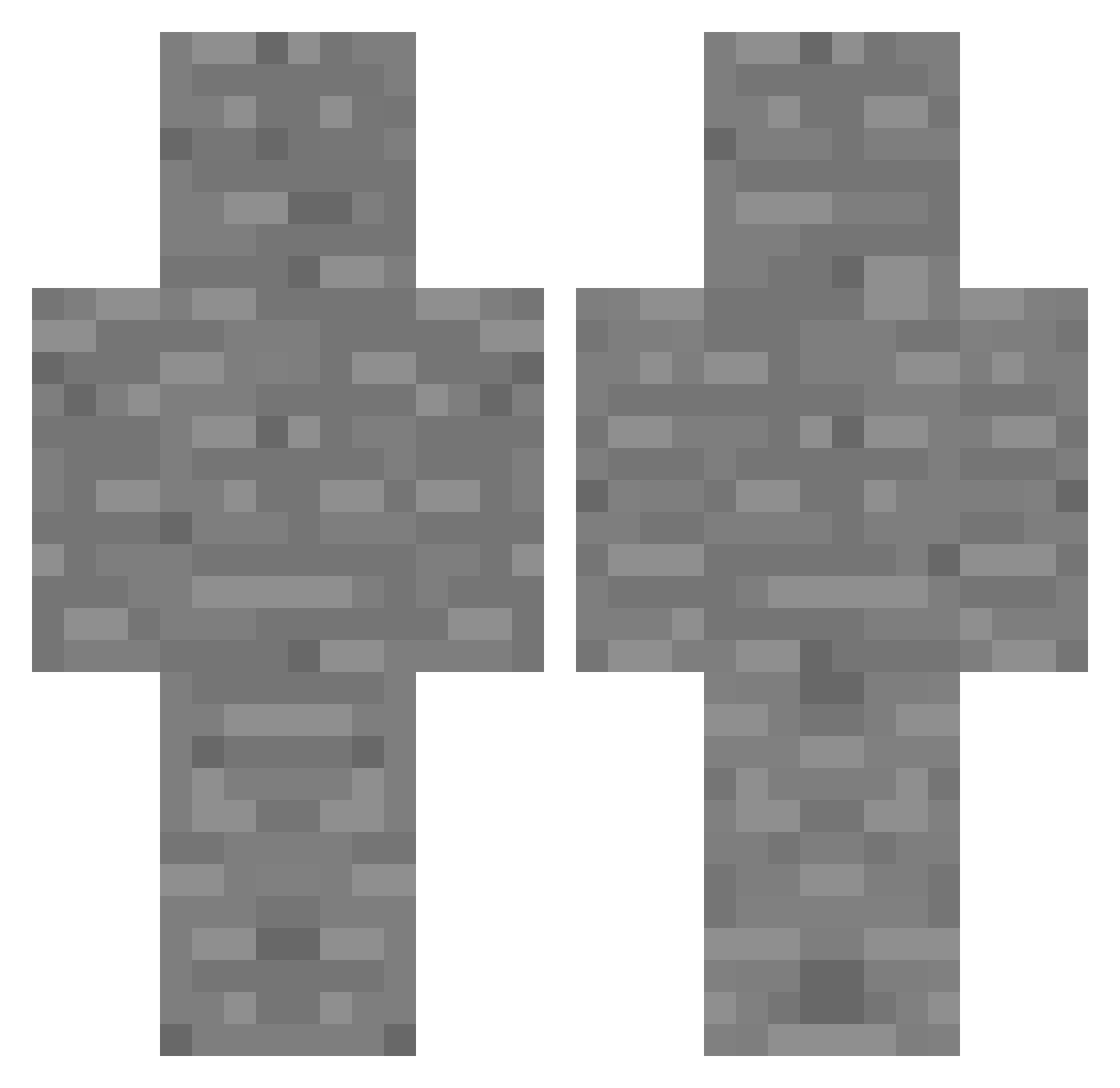 Diandra Minecraft skin, front and back view