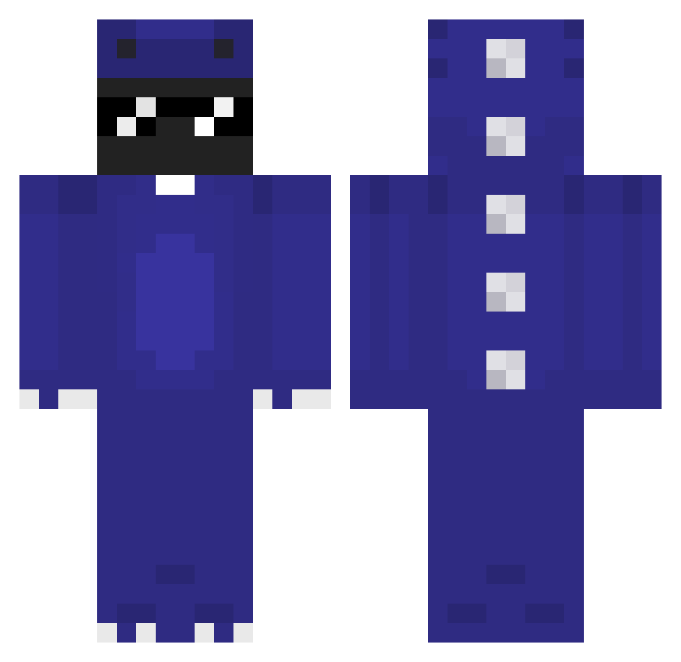 iLaiShane Minecraft skin, front and back view