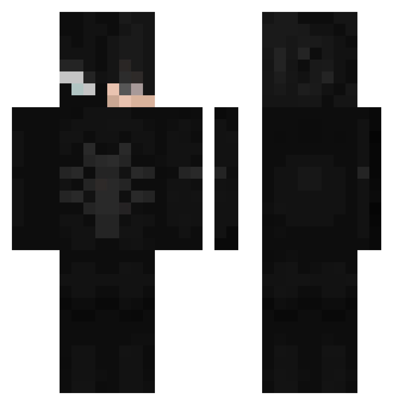 brokul Minecraft skin, front and back view