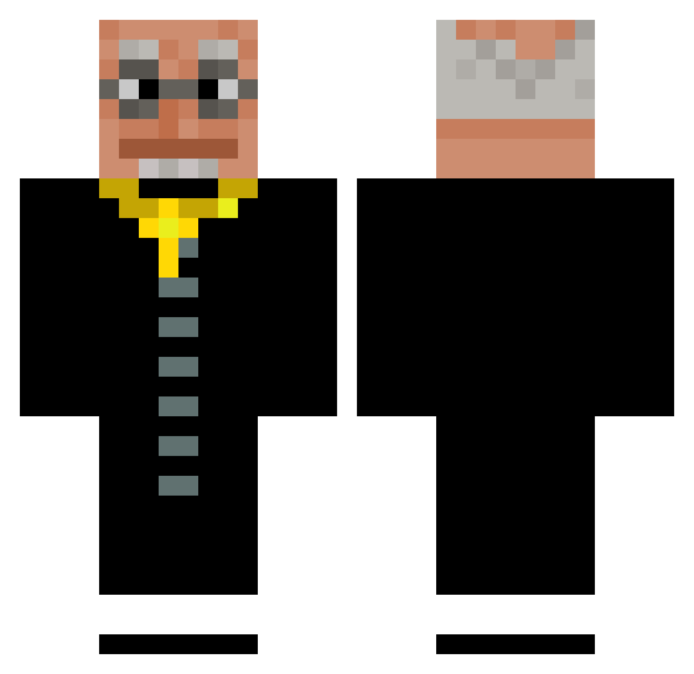 sebi_1109 Minecraft skin, front and back view