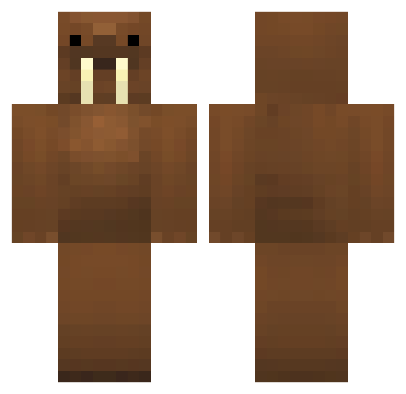 silentexits Minecraft skin, front and back view