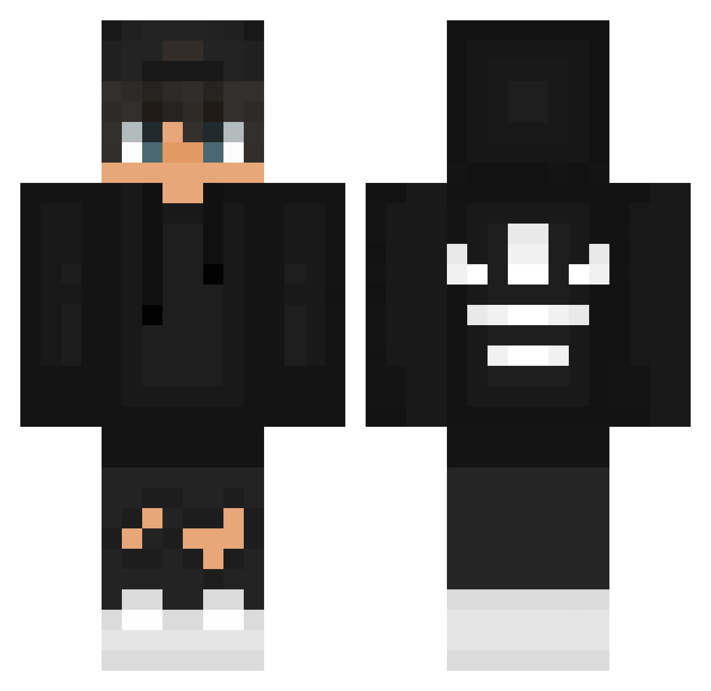 Ramazanerol07 Minecraft skin, front and back view