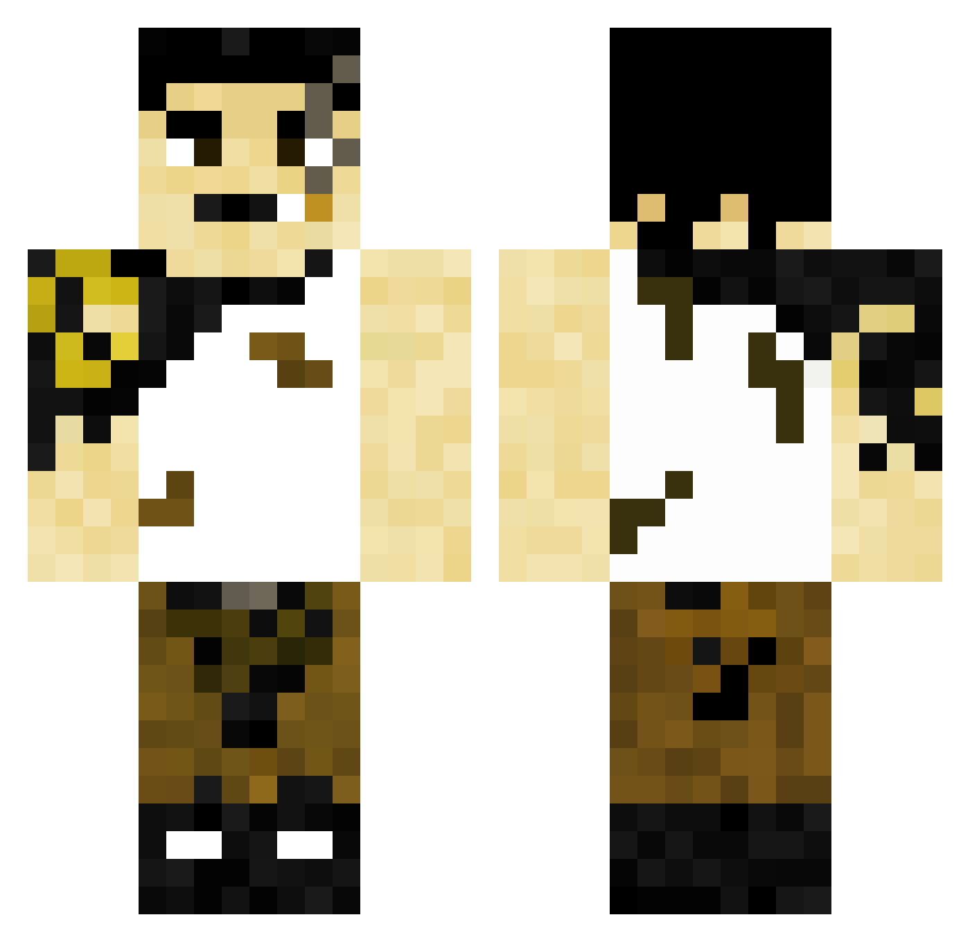 IKIZLER Minecraft skin, front and back view