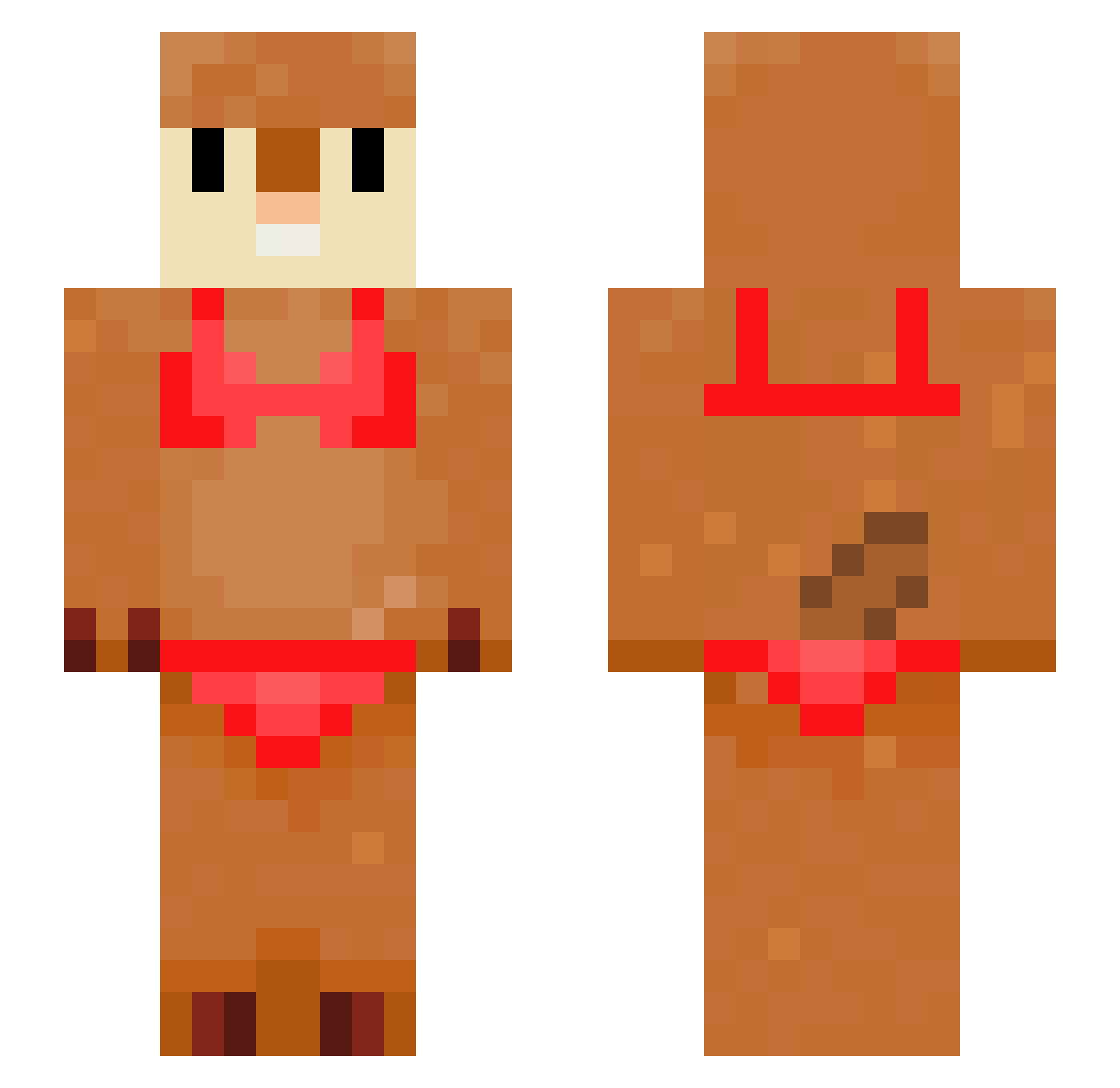 baconpotato18 Minecraft skin, front and back view