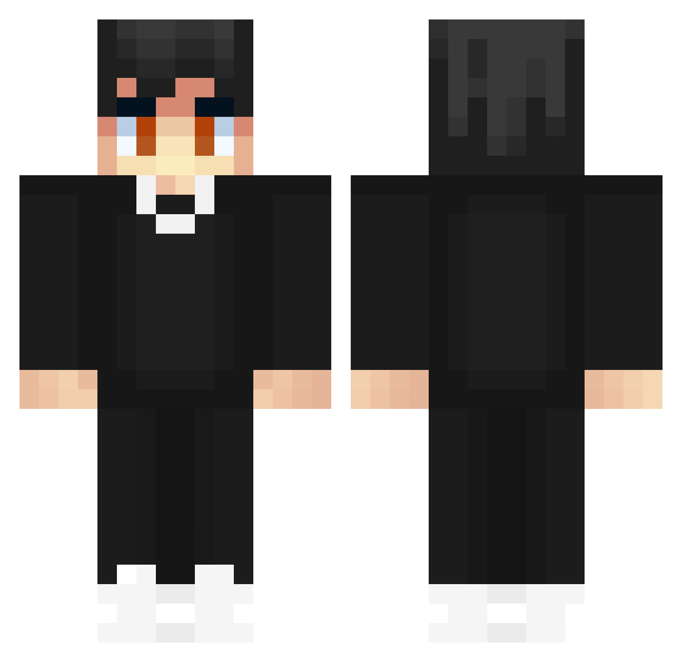 TryckisTu Minecraft skin, front and back view