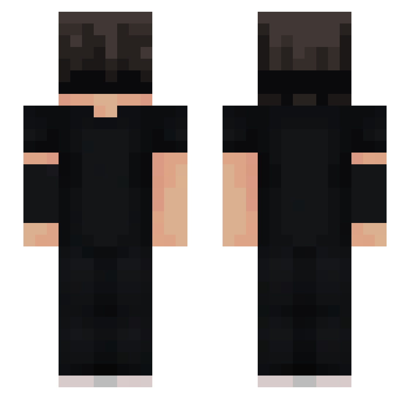 Dargom_12 Minecraft skin, front and back view