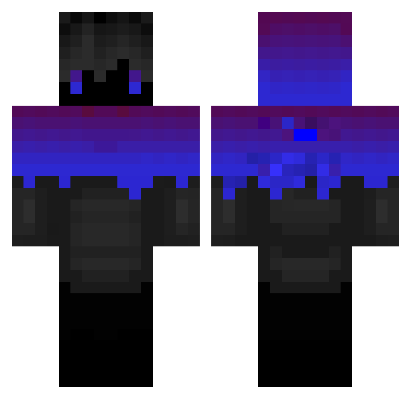 Cringe_Leon Minecraft skin, front and back view