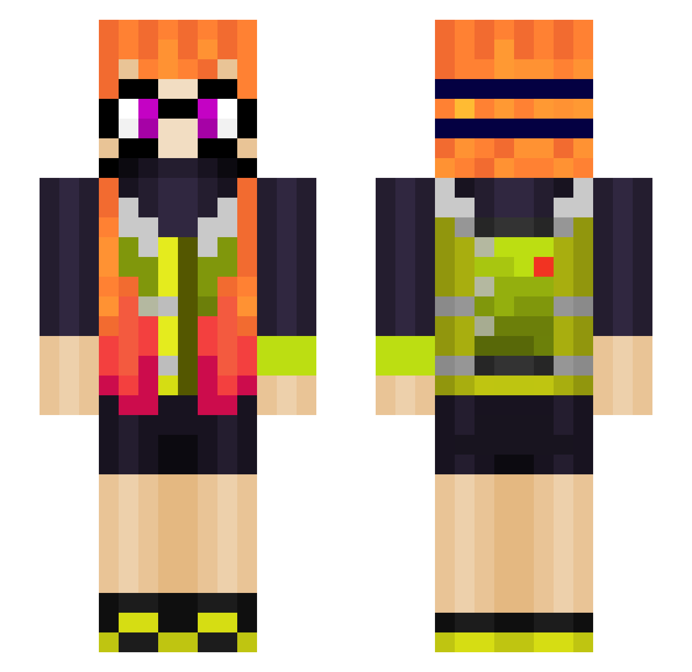 Depsyy_ Minecraft skin, front and back view