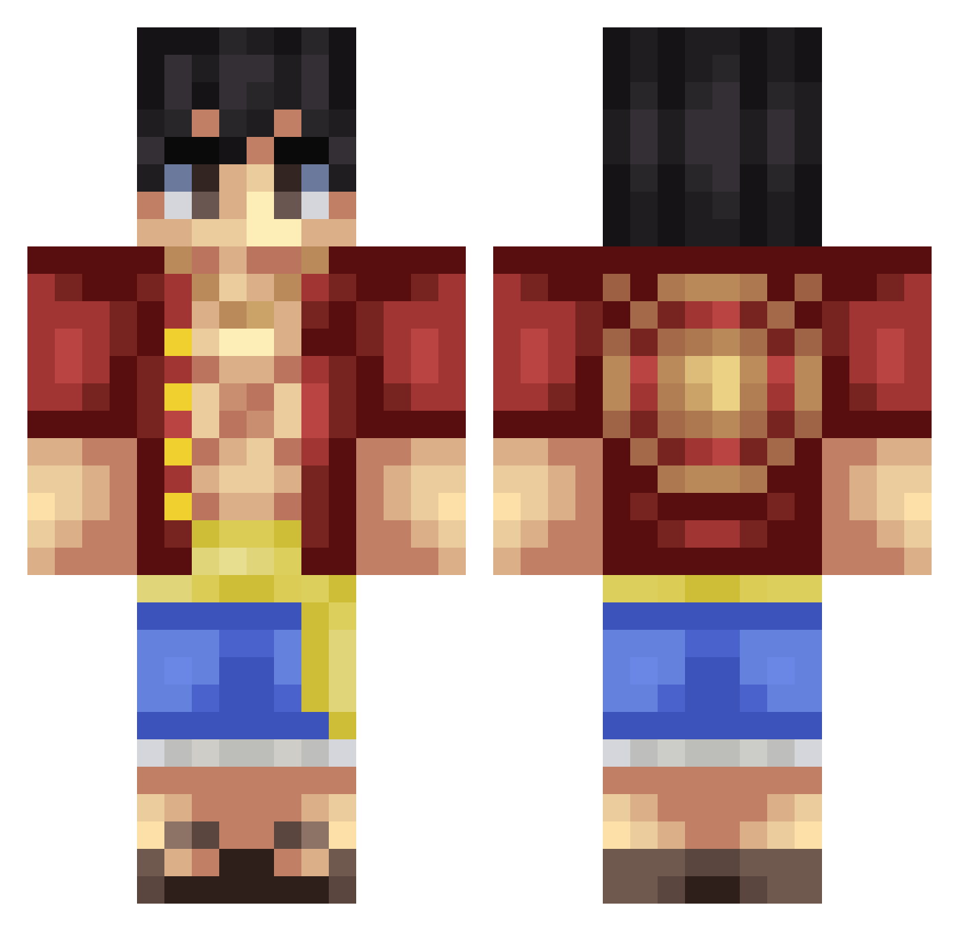yotamita89711 Minecraft skin, front and back view