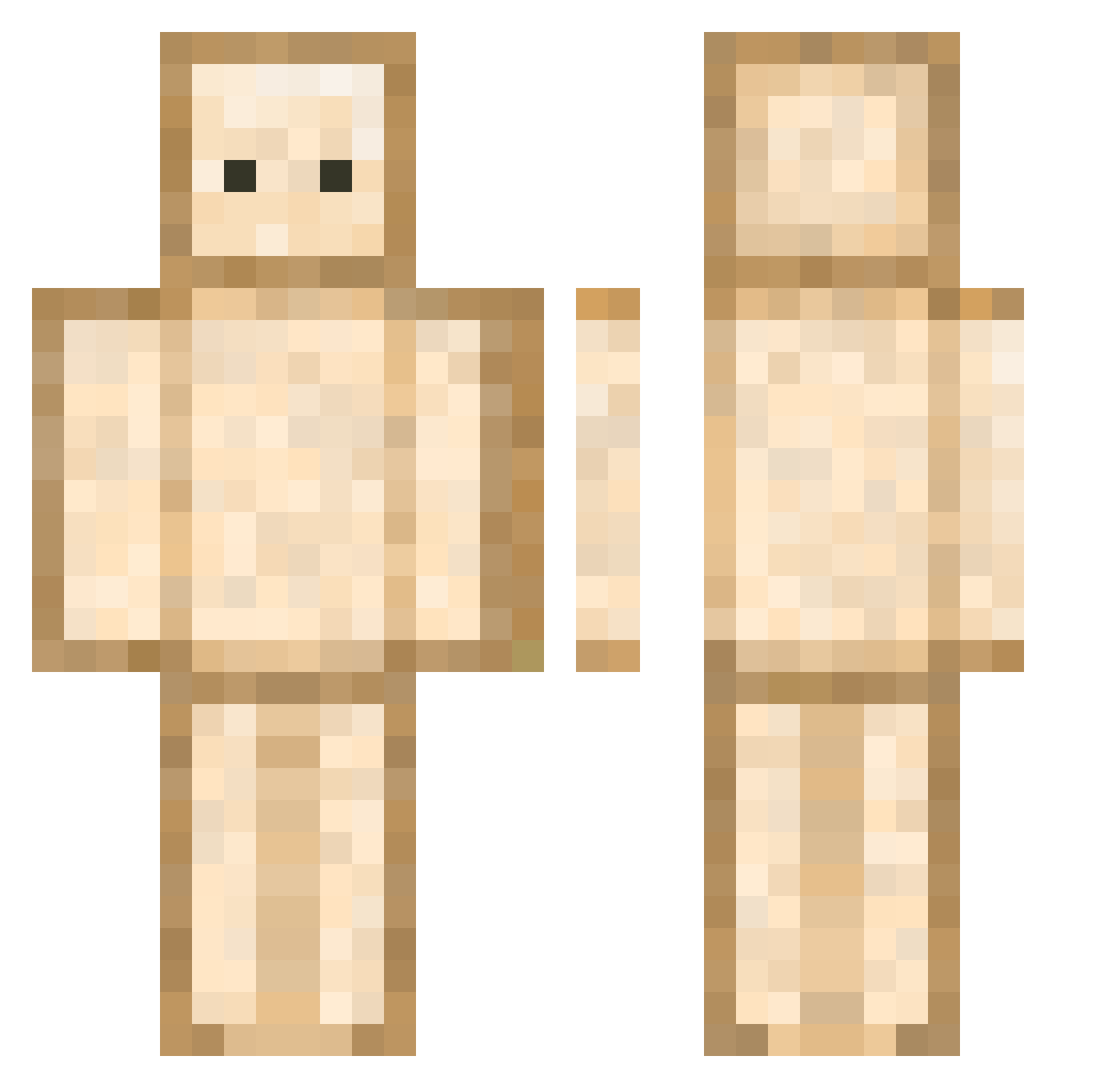 bujangnim0929 Minecraft skin, front and back view