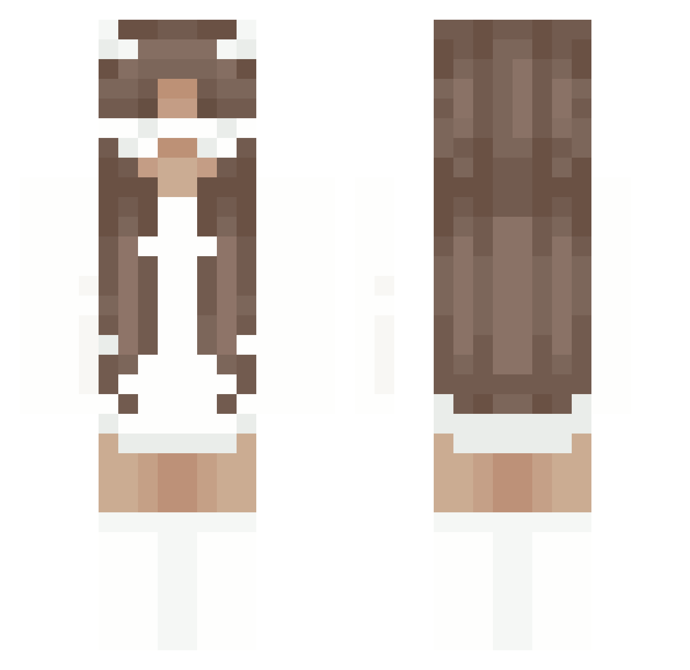 Shadow153 Minecraft skin, front and back view