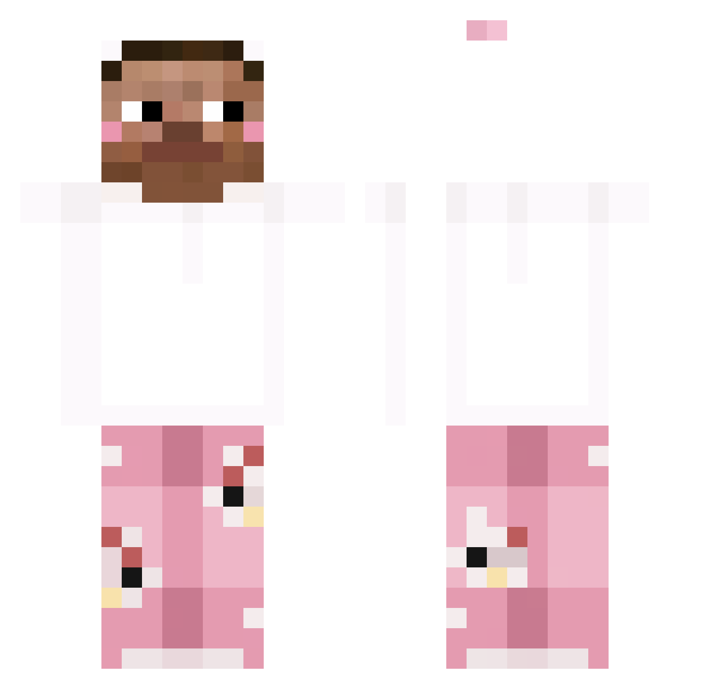 Zzzmd Minecraft skin, front and back view