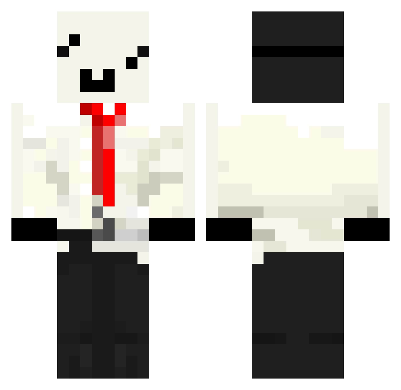 sheysey69 Minecraft skin, front and back view