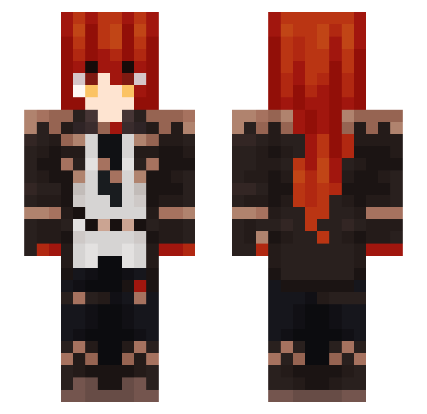 urasiman Minecraft skin, front and back view