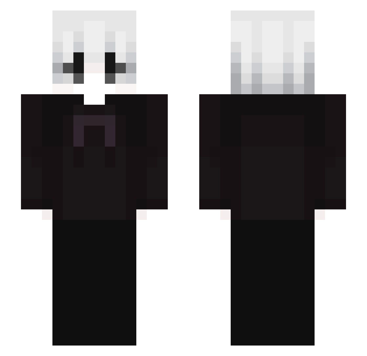 ShanLuo Minecraft skin, front and back view