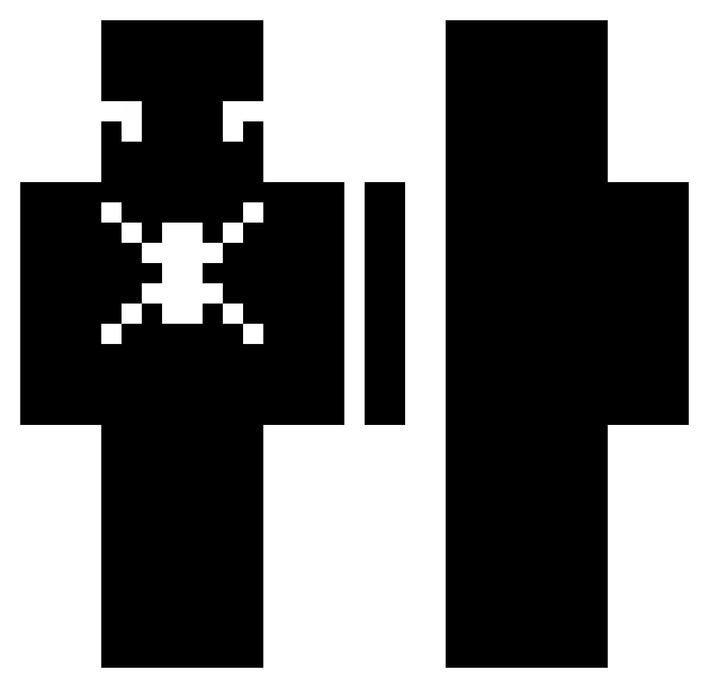 V3n0m_X Minecraft skin, front and back view