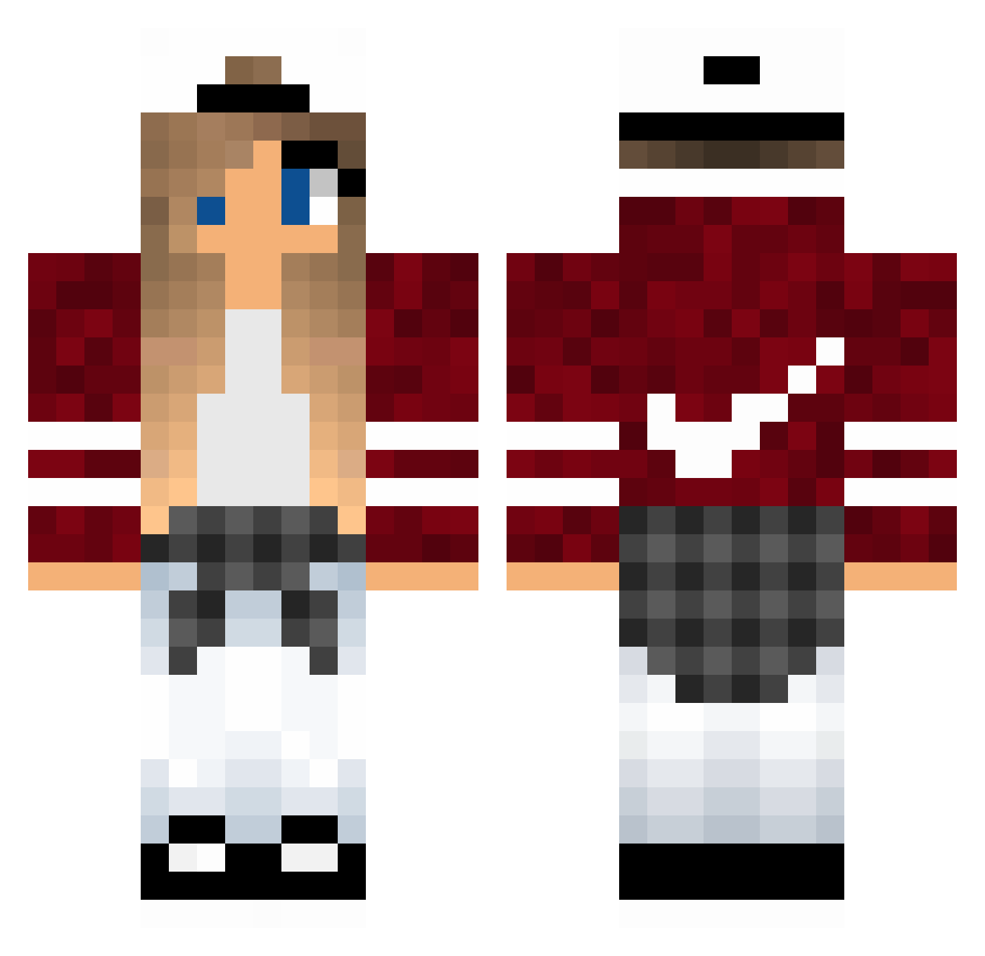 Dianne Minecraft skin, front and back view