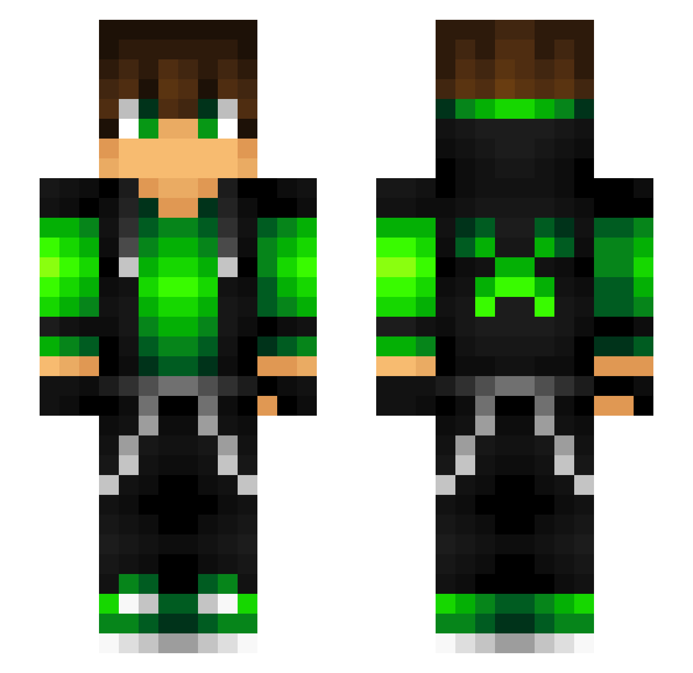 lilm8102 Minecraft skin, front and back view