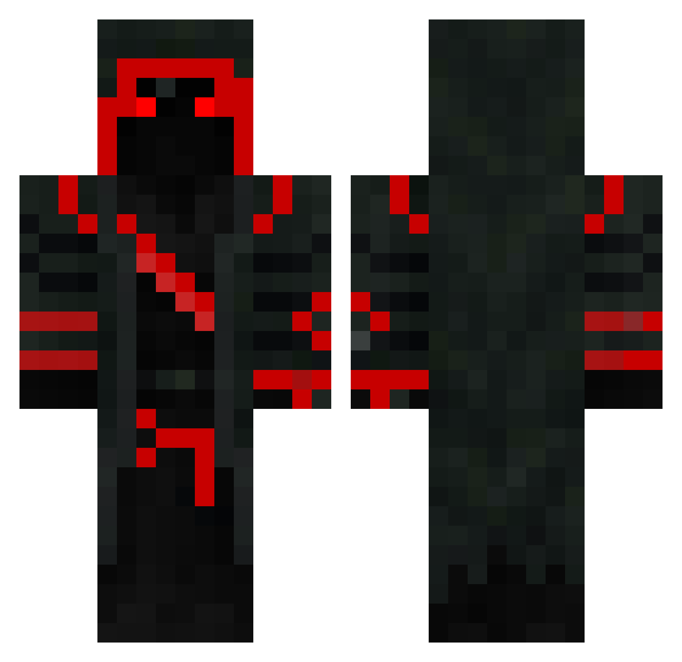 LianMB Minecraft skin, front and back view