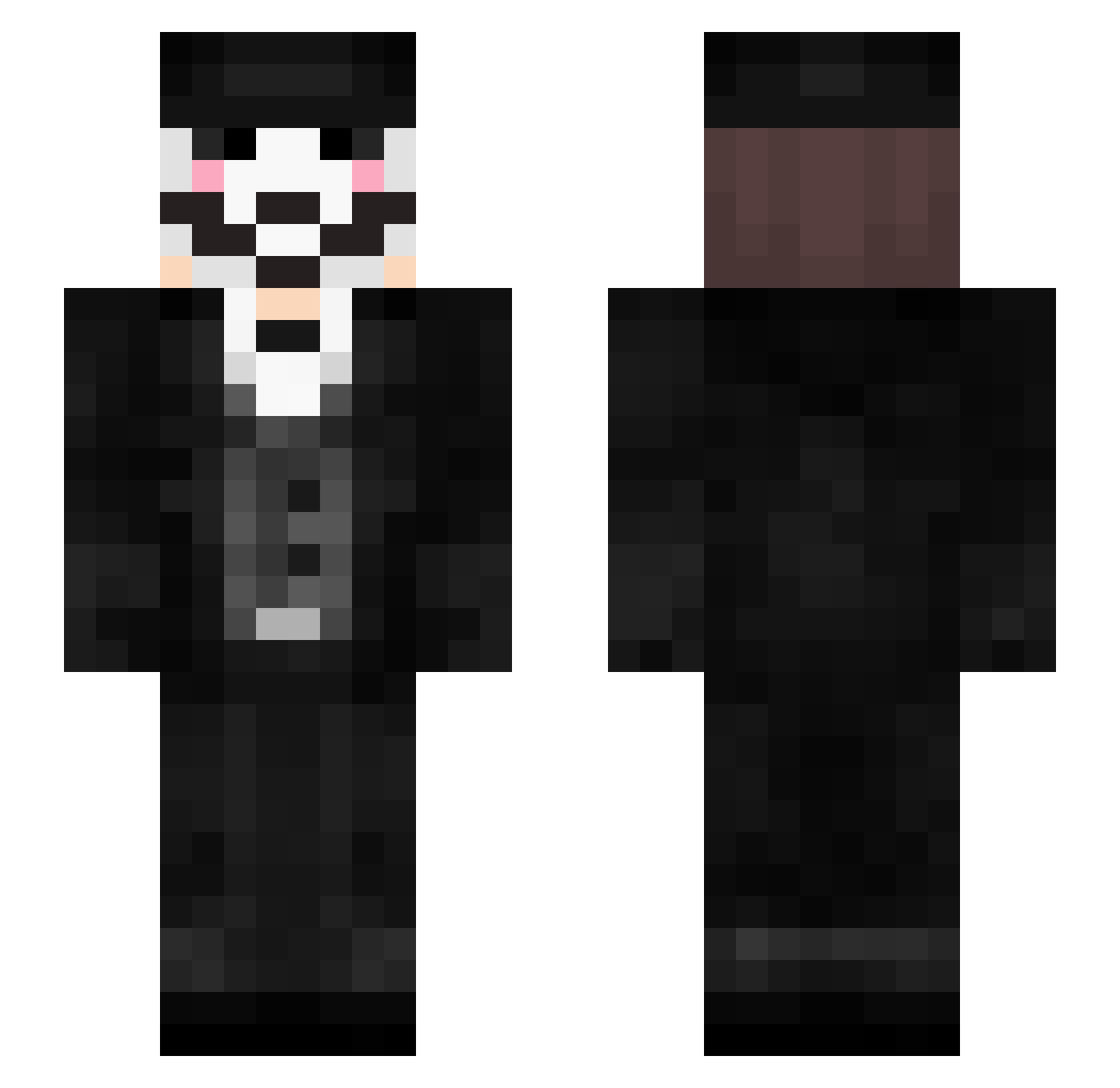 lsw420 Minecraft skin, front and back view
