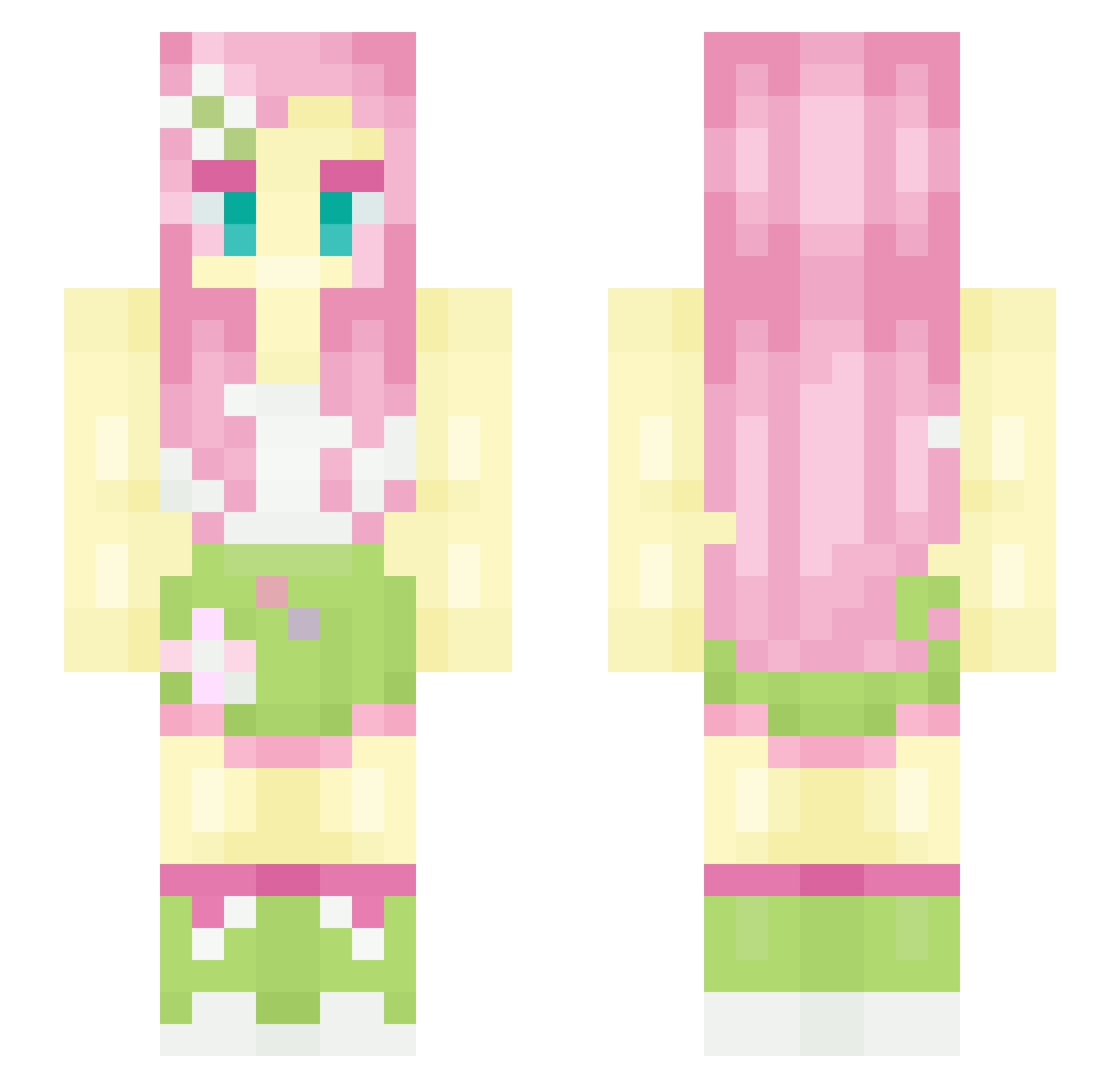 JagerAfterDark Minecraft skin, front and back view