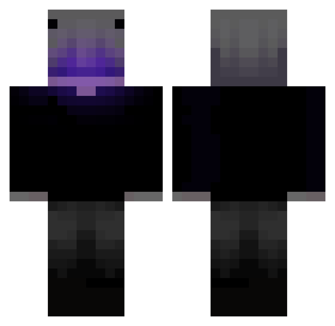 Ben1303 Minecraft skin, front and back view
