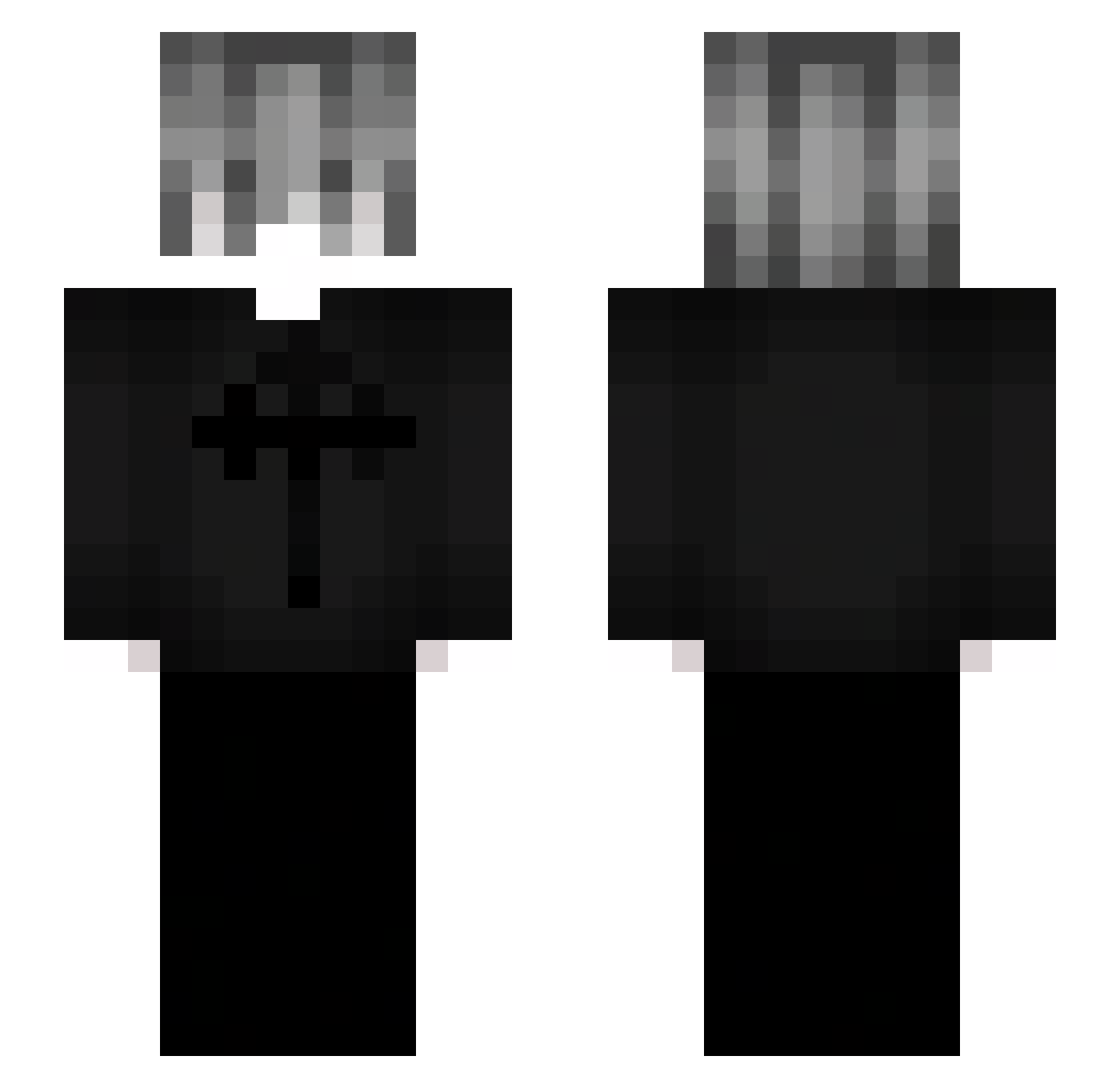 ethavn Minecraft skin, front and back view