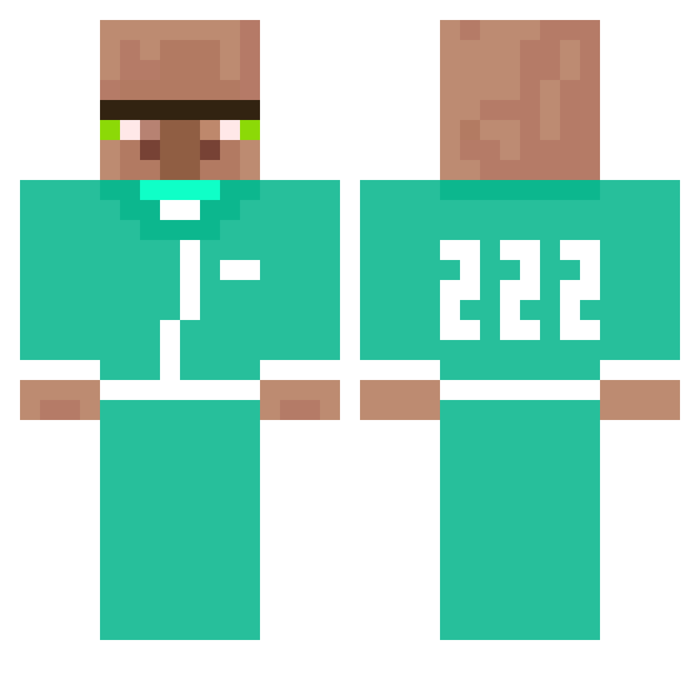 t1nkle_ Minecraft skin, front and back view