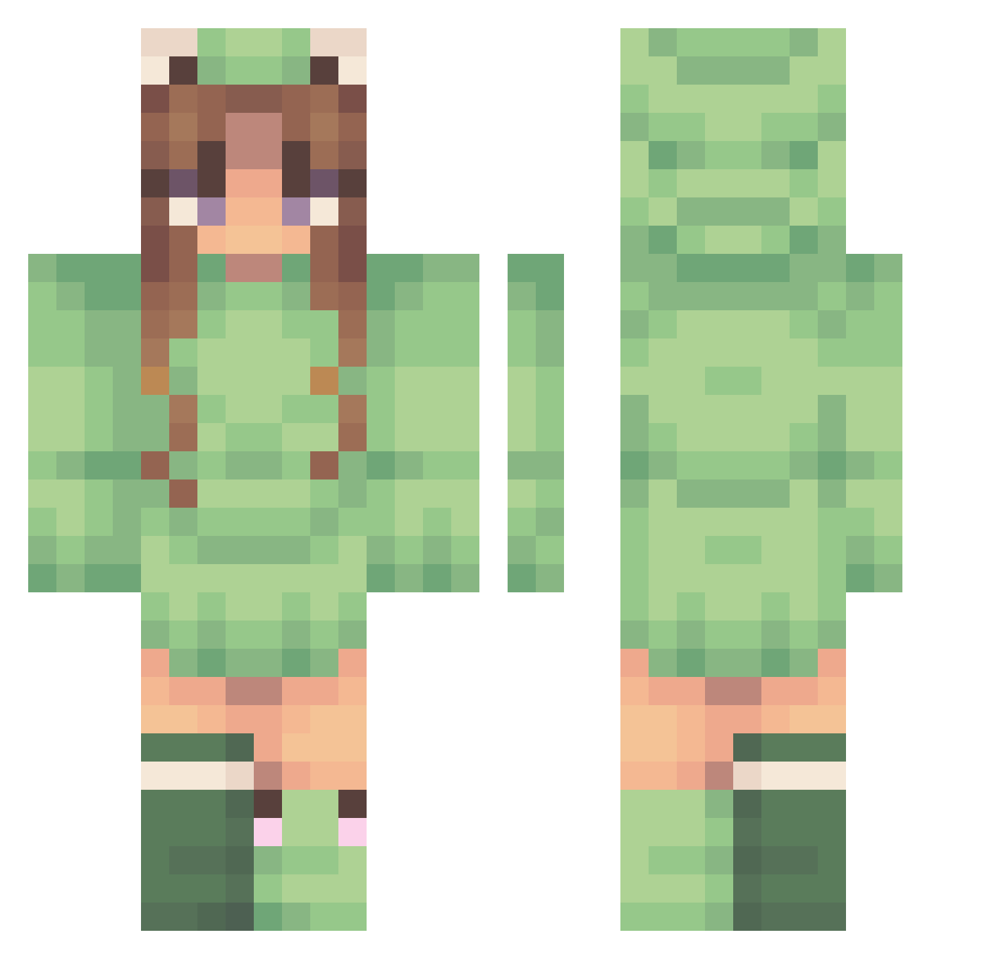 ratatouille24 Minecraft skin, front and back view
