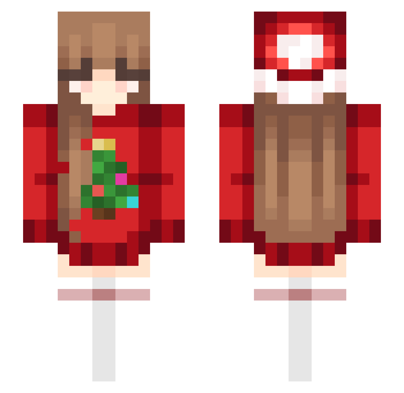 Rab2009 Minecraft skin, front and back view