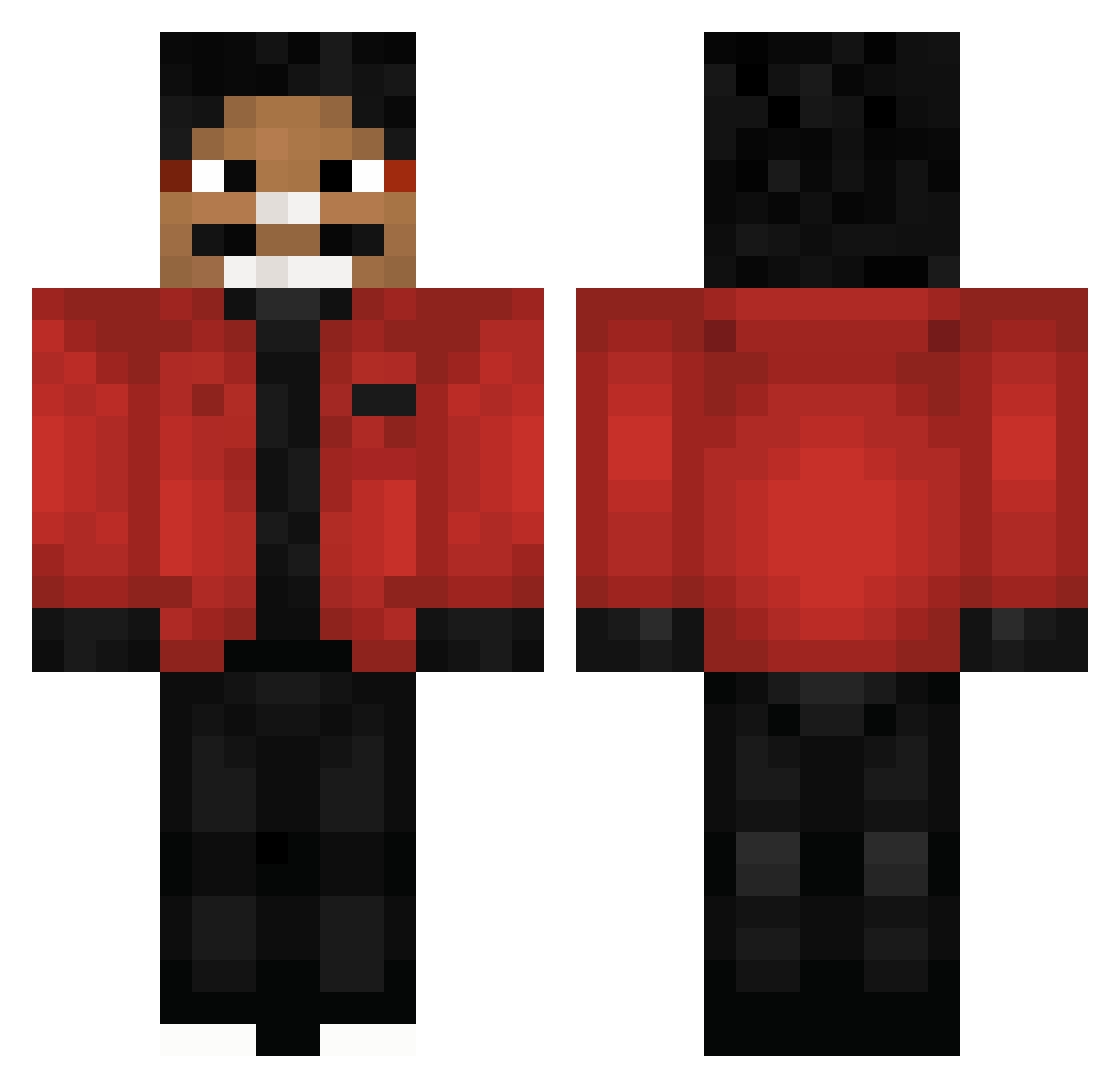 ketiVV31 Minecraft skin, front and back view