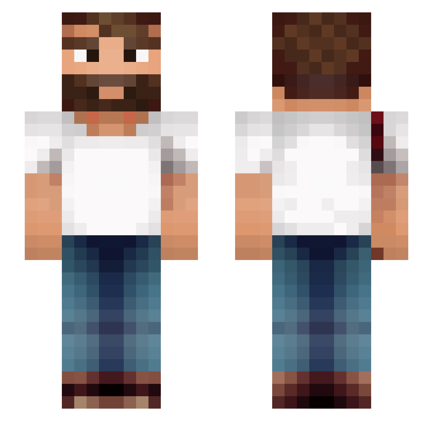 OnkelNils Minecraft skin, front and back view