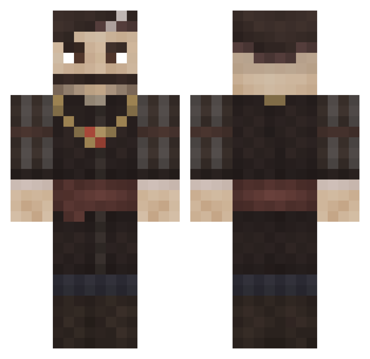 r0s_1yn Minecraft skin, front and back view