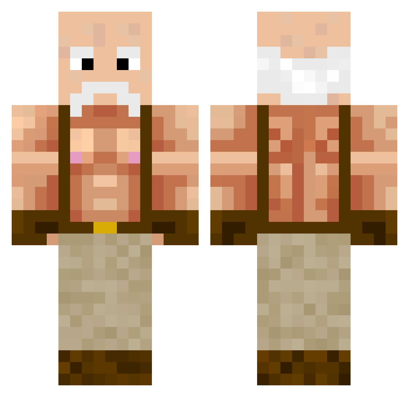 joedeliguy Minecraft skin, front and back view
