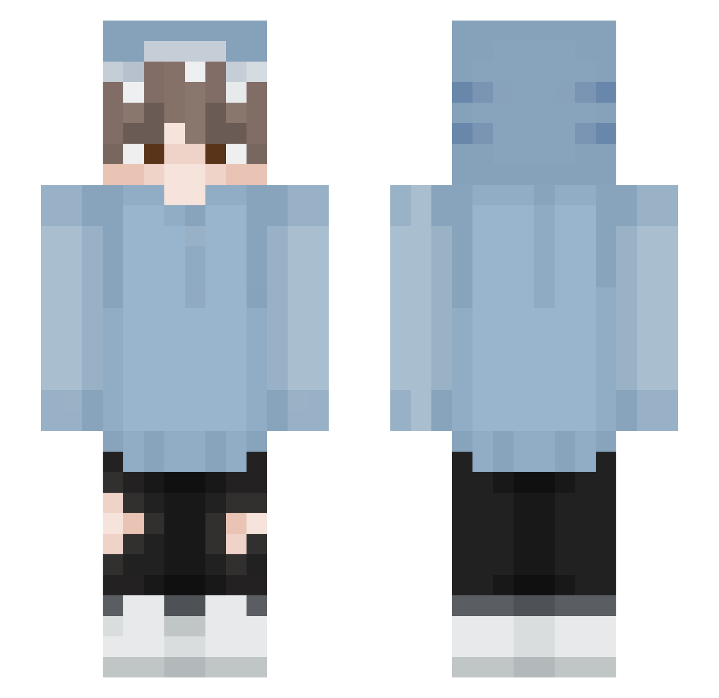 Slinnki_ Minecraft skin, front and back view