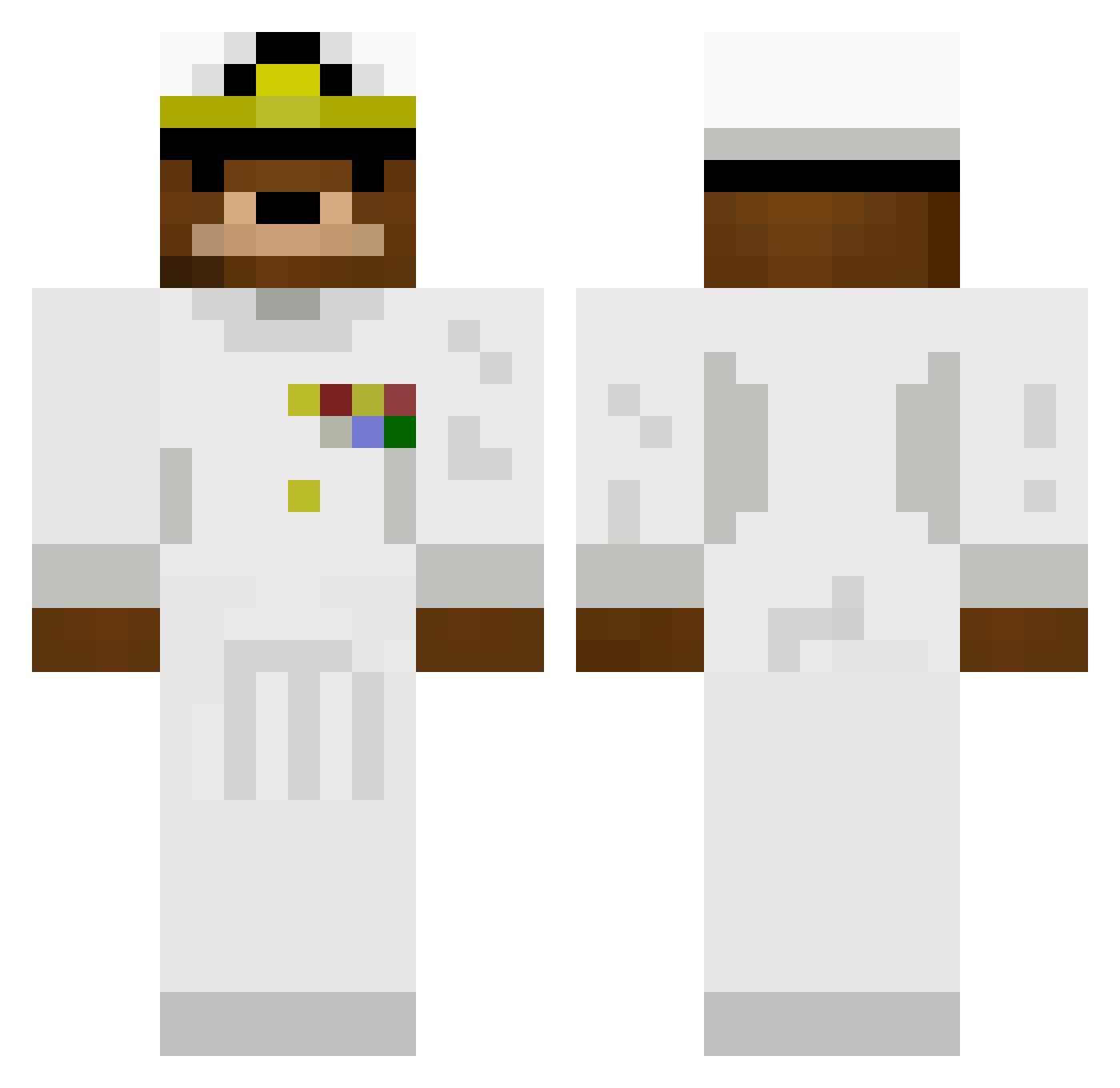 lyck447_ Minecraft skin, front and back view
