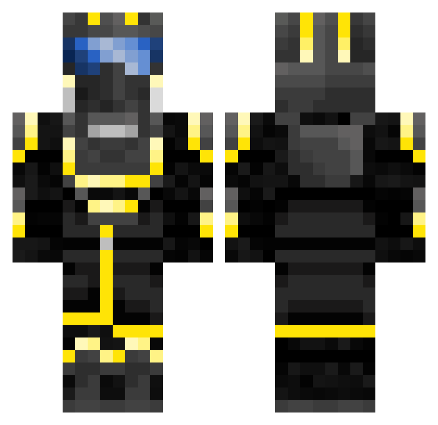 Mycelium_Enjoyer Minecraft skin, front and back view