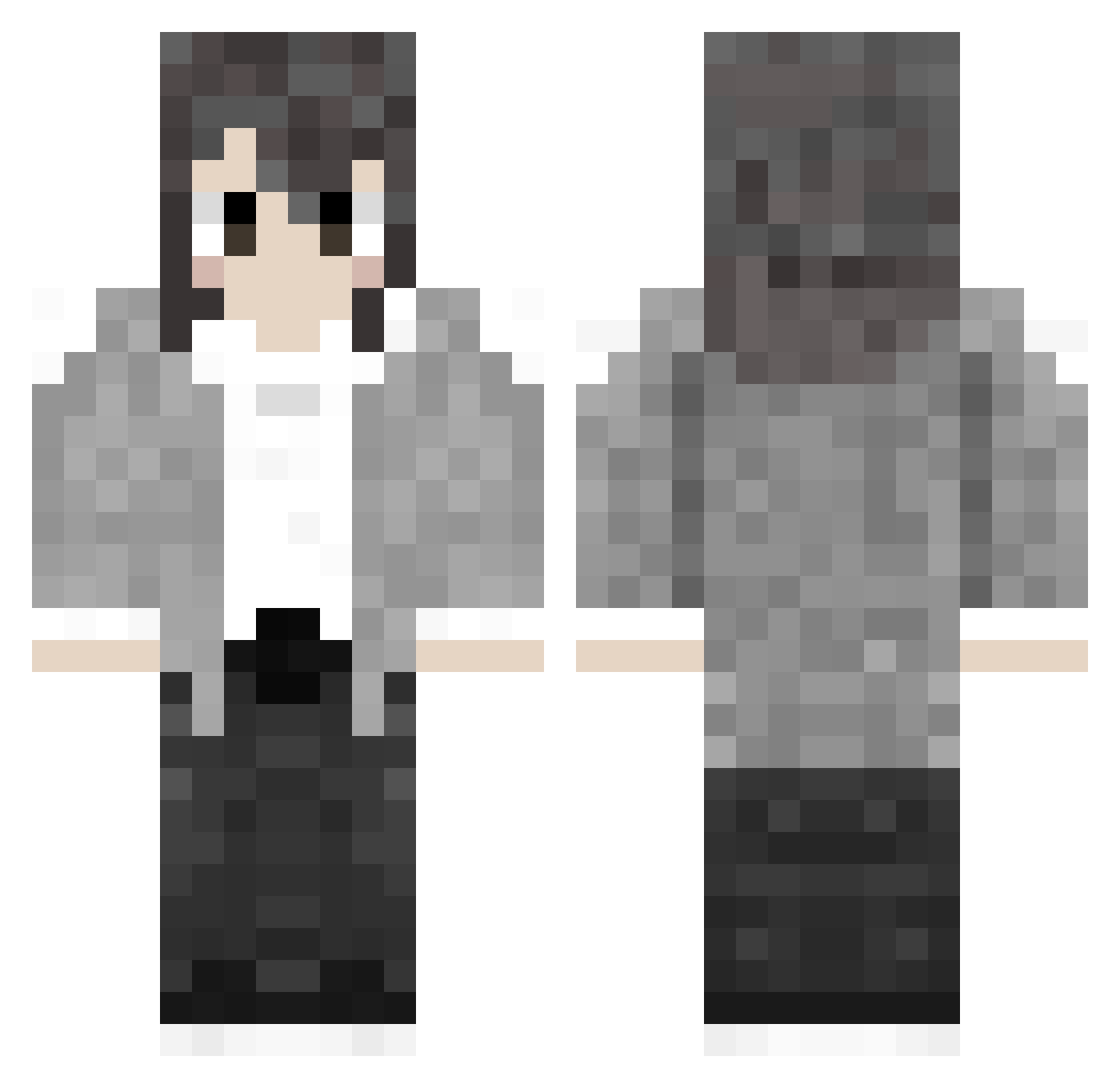 kuan0701 Minecraft skin, front and back view