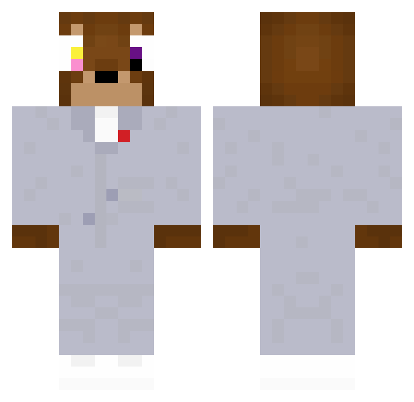 ordinaryshark7 Minecraft skin, front and back view
