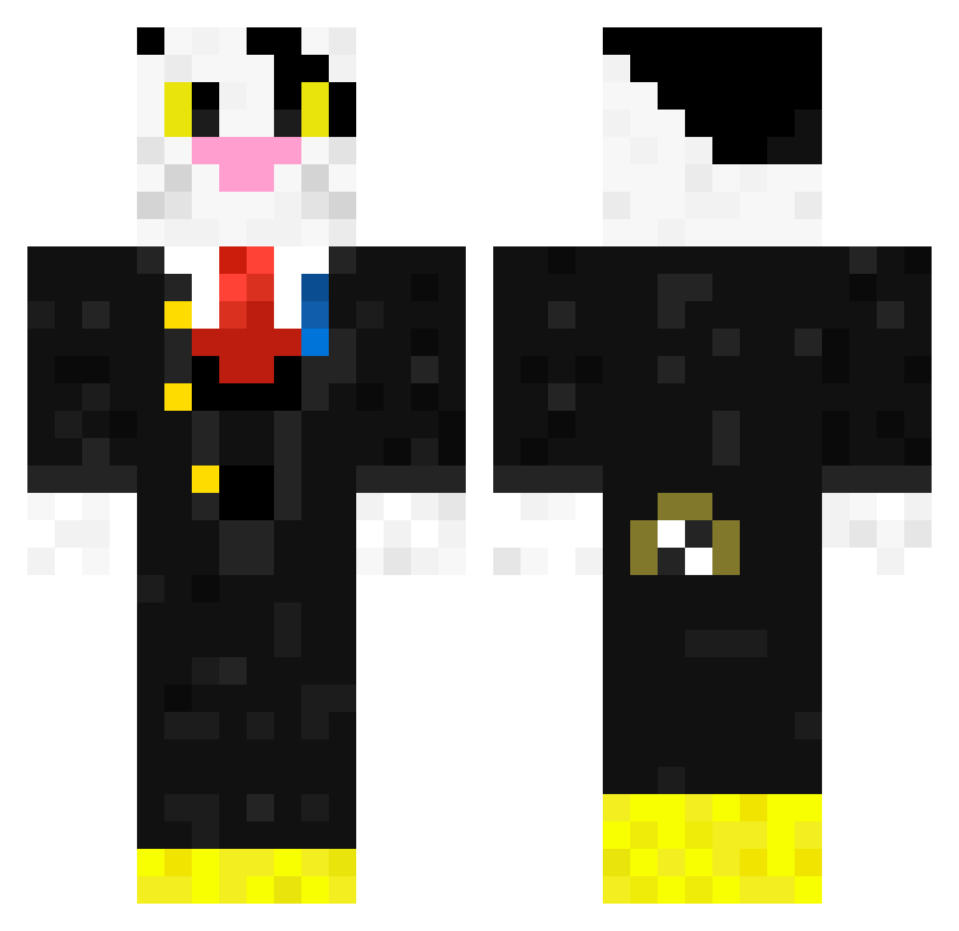 R3NTN3R Minecraft skin, front and back view