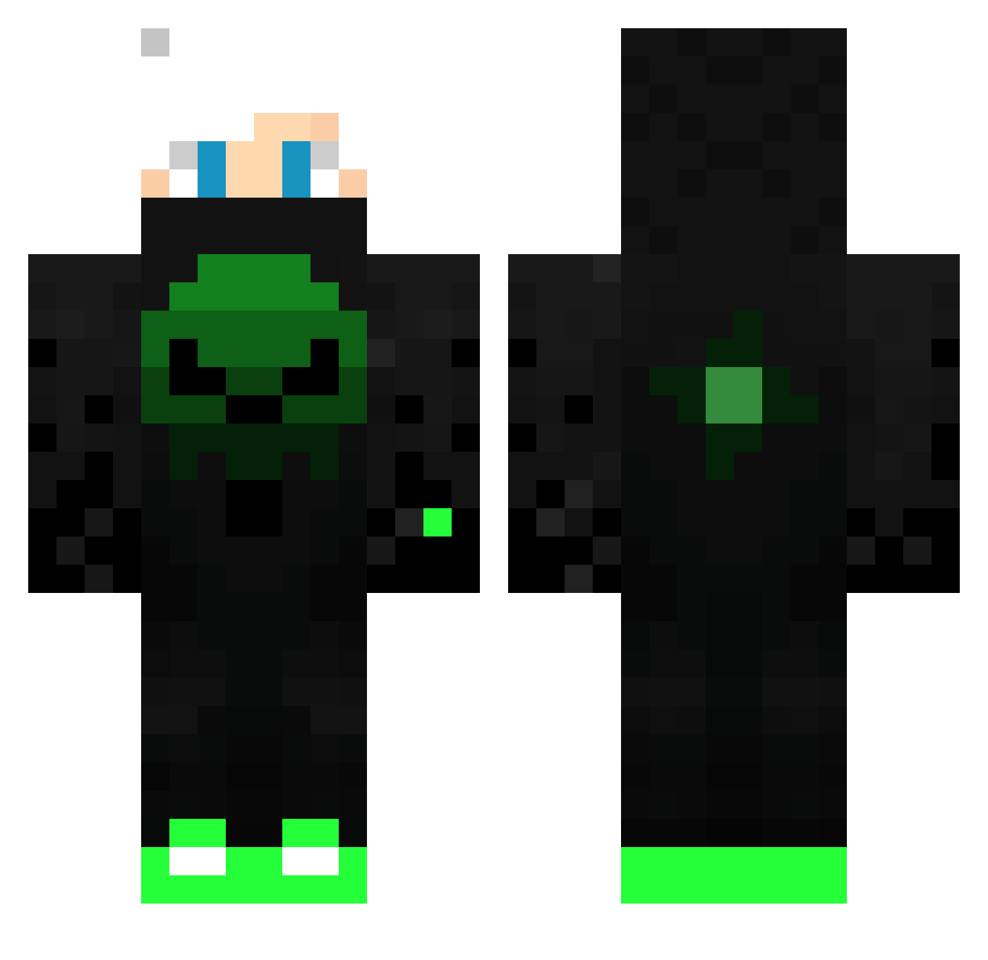 Timster2010 Minecraft skin, front and back view