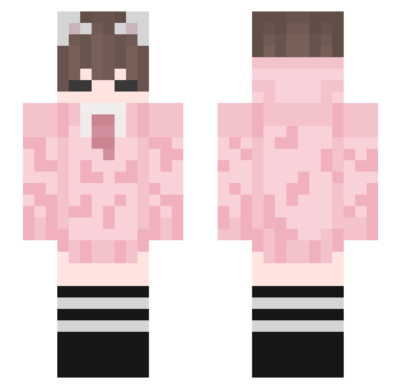 diosmiosrel Minecraft skin, front and back view