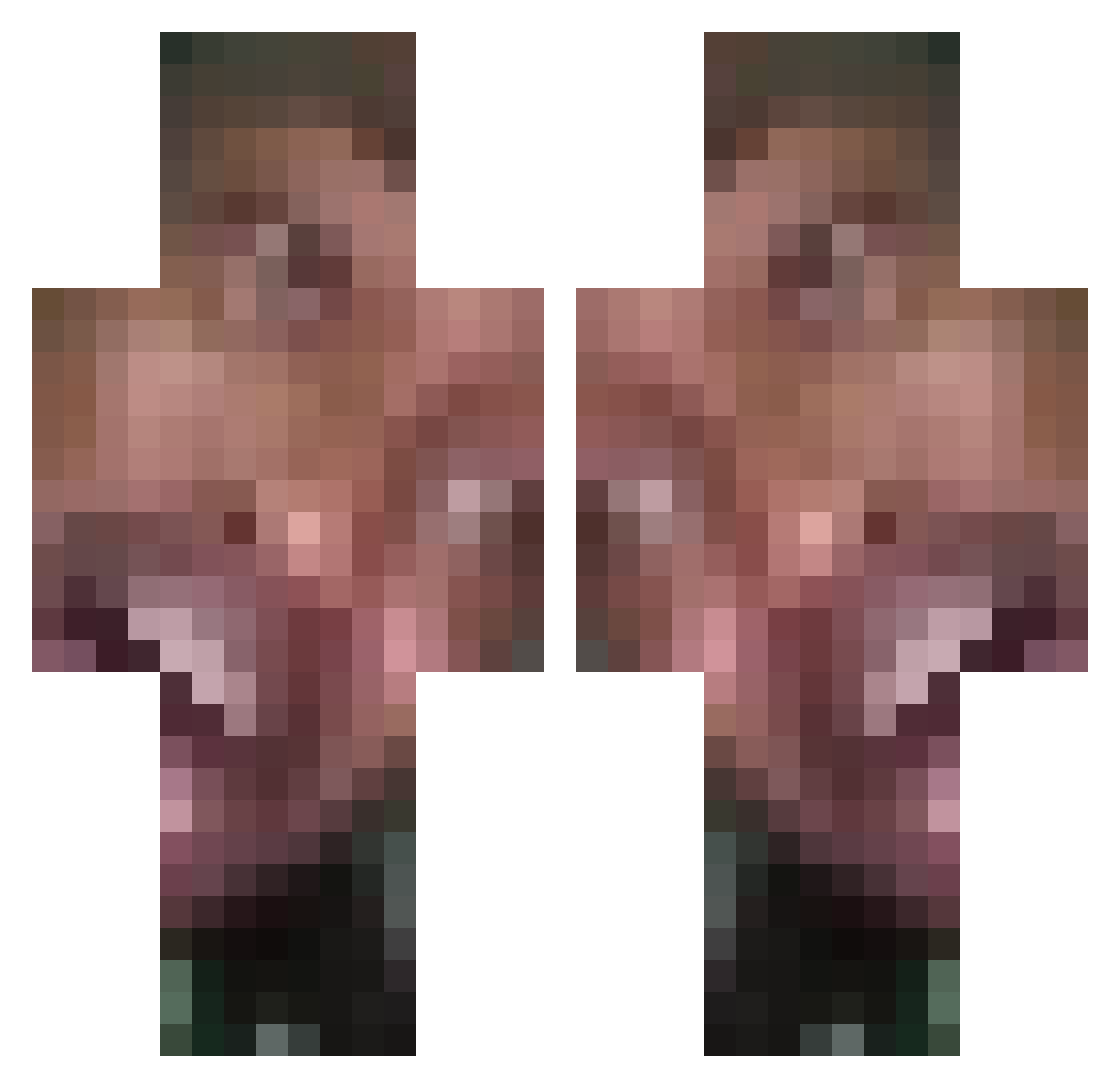 murdockzlife Minecraft skin, front and back view