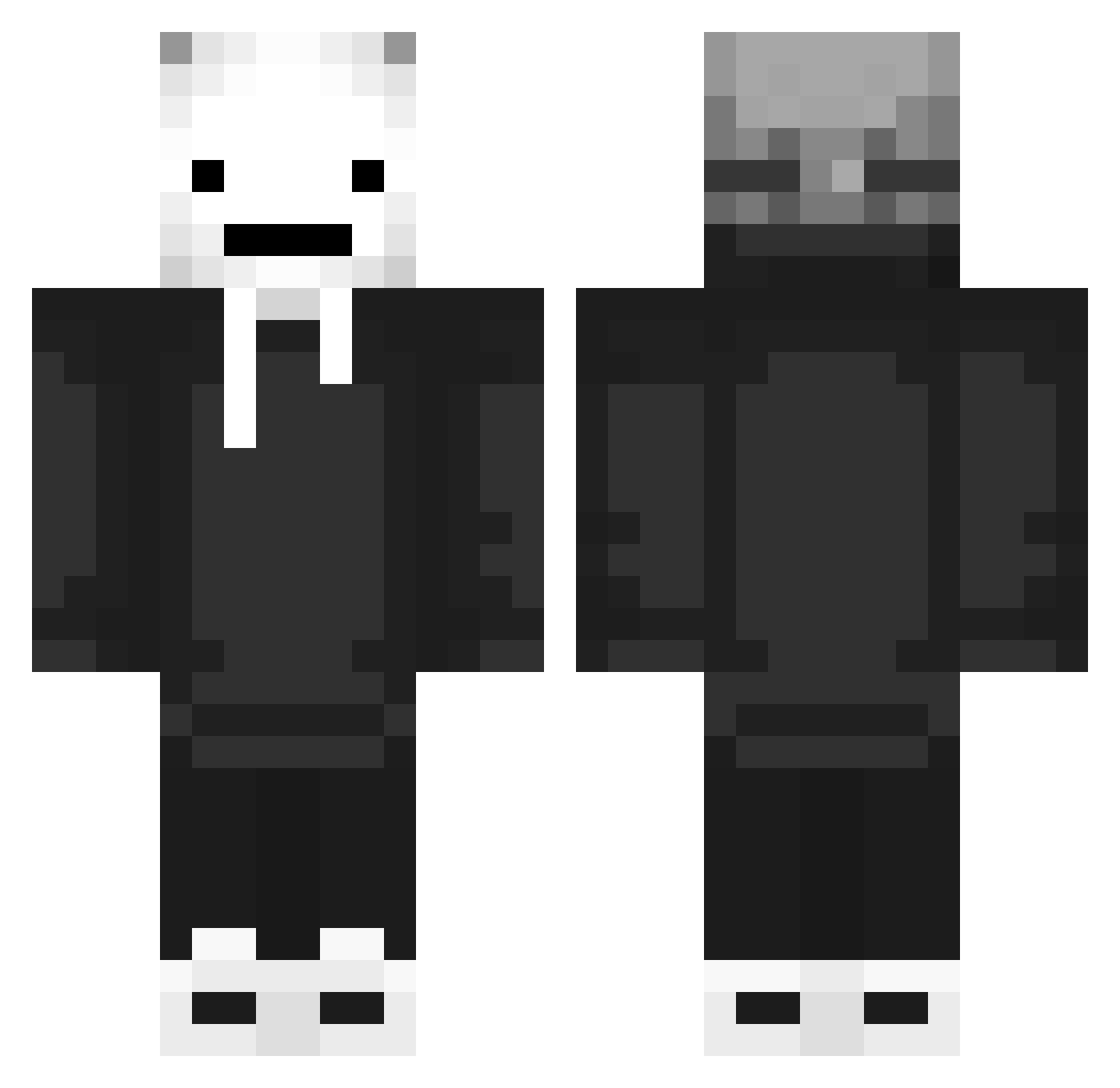 paczka222 Minecraft skin, front and back view